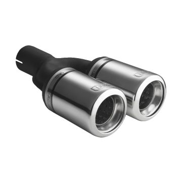 Universal Exhaust Tail Pipe Muffler Tip round 80mm lenght 160mm mounting diameter 45mm