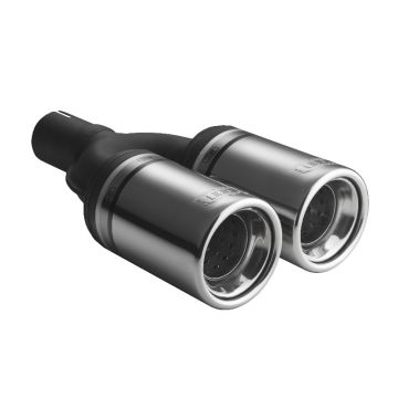 Universal Exhaust Tail Pipe Muffler Tip round 80mm lenght 160mm mounting diameter 45mm