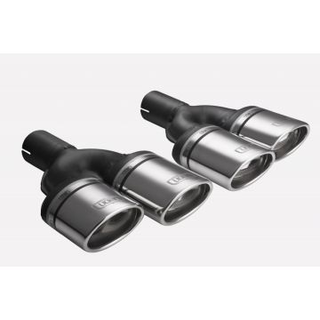 Universal Exhaust Tail Pipe Muffler Tip oval 95×65mm lenght 200mm mounting diameter 45mm