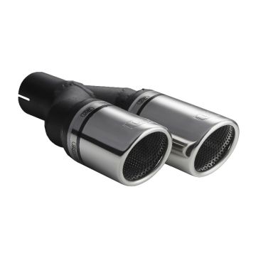 Universal Exhaust Tail Pipe Muffler Tip round 100mm lenght 200/180mm mounting diameter 50mm