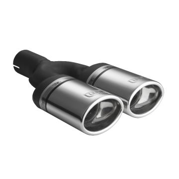 Universal Exhaust Tail Pipe Muffler Tip oval 95×65mm lenght 160mm mounting diameter 45mm