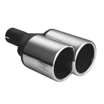 Universal Exhaust Tail Pipe Muffler Tip round lenght 200/180mm mounting diameter 50mm