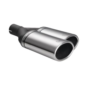 Universal Exhaust Tail Pipe Muffler Tip oval 220×80mm lenght 220mm mounting diameter 50mm