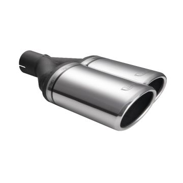 Universal Exhaust Tail Pipe Muffler Tip oval 220×80mm lenght 220mm mounting diameter 50mm