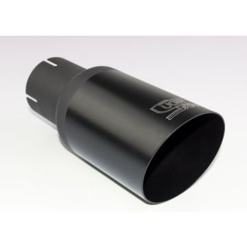 Universal Exhaust Tail Pipe Muffler Tip round 80mm lenght 120mm mounting diameter 50mm