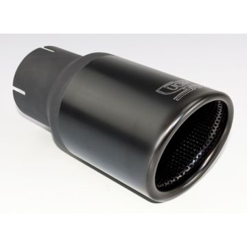 Universal Exhaust Tail Pipe Muffler Tip round 100mm lenght 120mm mounting diameter 50mm