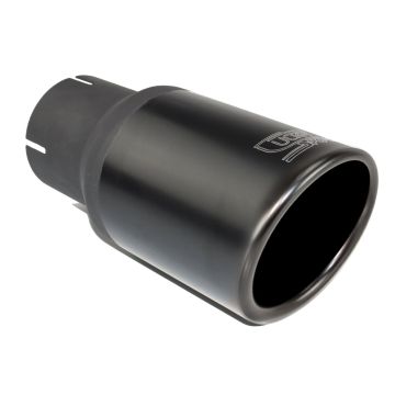 Universal Exhaust Tail Pipe Muffler Tip round 100mm lenght 120mm mounting diameter 50mm