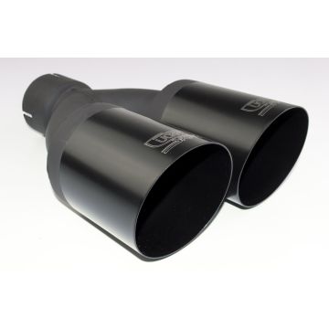 Universal Exhaust Tail Pipe Muffler Tip round 90mm lenght 220mm mounting diameter 50mm