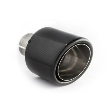 Universal Exhaust Tail Pipe Muffler Tip round 100mm lenght 160mm mounting diameter 50mm