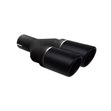 Universal Exhaust Tail Pipe Muffler Tip round 90mm lenght 220mm mounting diameter 50mm