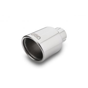 Universal Exhaust Tail Pipe Muffler Tip round 100mm lenght 120mm mounting diameter 45mm