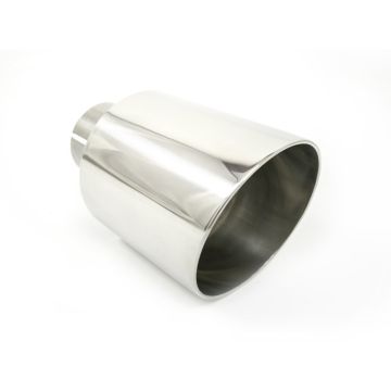 Universal Exhaust Tail Pipe Muffler Tip round 100mm lenght 120mm mounting diameter 50mm