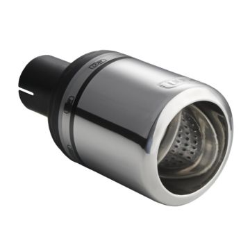 Universal Exhaust Tail Pipe Muffler Tip round 100mm lenght 120mm mounting diameter 50mm