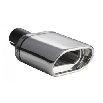 Universal Exhaust Tail Pipe Muffler Tip oval 145×75mm lenght 140mm mounting diameter 45mm
