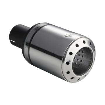 Universal Exhaust Tail Pipe Muffler Tip round 100mm lenght 120mm mounting diameter 50mm