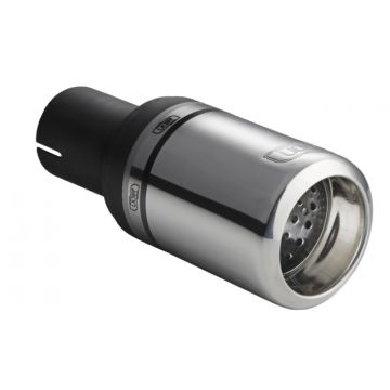 Universal Exhaust Tail Pipe Muffler Tip round 80mm lenght 120mm mounting diameter 45mm