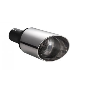 Universal Exhaust Tail Pipe Muffler Tip round 100mm lenght 150mm mounting diameter 50mm