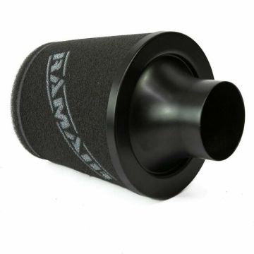 Universal Neck Black Large Aluminium Base Cone Filter Ramair JS-107-BK 80mm