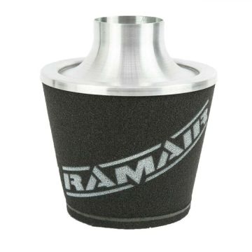 Universal Neck Black Large Aluminium Base Cone Filter Ramair JS-108-SL 80mm