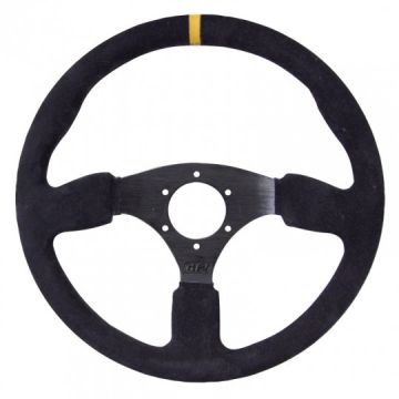 GT2I Race Suede Steering Wheel Dished 0 (Flat)