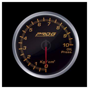 Wskaźnik Pro G Race Series 2 RS, ciśnienia oleju Kg/cm2 RED 52mm