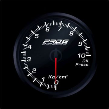 Wskaźnik Pro G Race Series RC, ciśnienia oleju Kg/cm2 WHITE 52mm