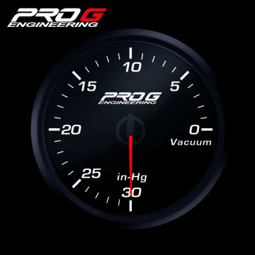 Wskaźnik Pro G Race Series RC, Podciśnienia WHITE 52mm