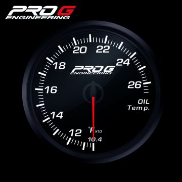 Wskaźnik Pro G Race Series RC, temperatury oleju °F WHITE 60mm