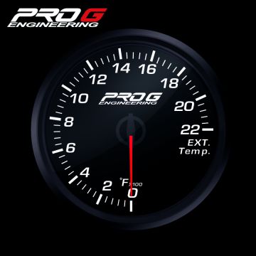 Wskaźnik Pro G Race Series RC, temperatury spalin EGT °F WHITE 52mm