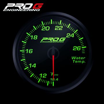 Wskaźnik Pro G Race Series RC, temperatury wody °F GREEN 60mm