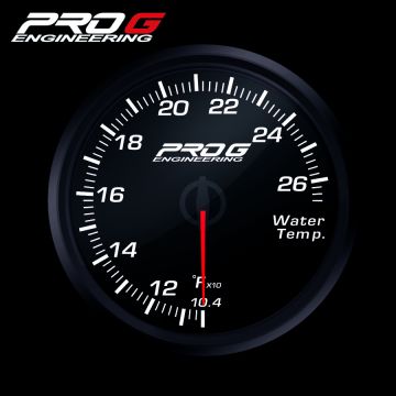 Wskaźnik Pro G Race Series RC, temperatury wody °F WHITE 52mm
