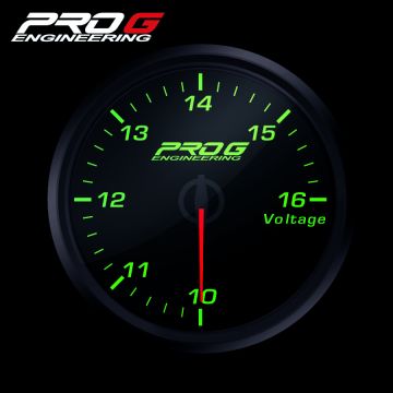 Wskaźnik Pro G Race Series RC, Woltomierz GREEN 60mm
