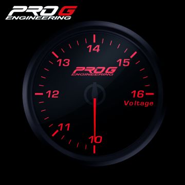 Wskaźnik Pro G Race Series RC, Woltomierz RED 52mm