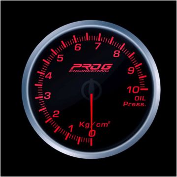 Wskaźnik Pro G Race Series RS, ciśnienia oleju Kg/cm2 RED 52mm
