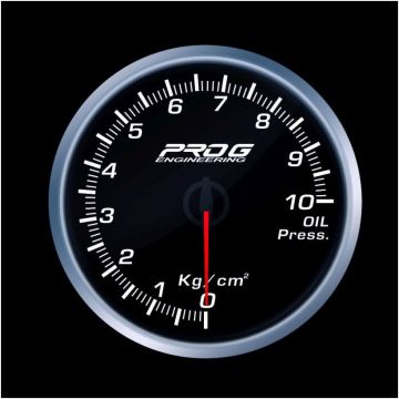 Wskaźnik Pro G Race Series RS, ciśnienia oleju Kg/cm2 WHITE 60mm