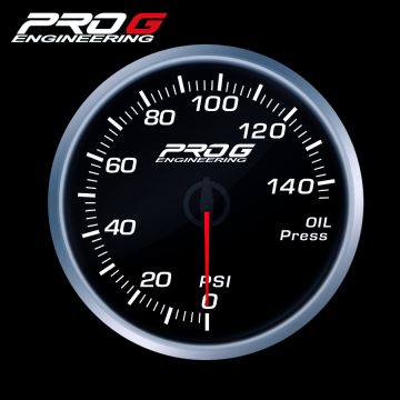 Wskaźnik Pro G Race Series RS, ciśnienia oleju PSI WHITE 52mm