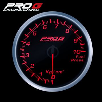 Wskaźnik Pro G Race Series RS, ciśnienia paliwa Kg/cm2 RED 52mm