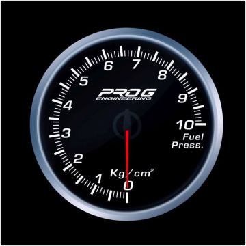 Wskaźnik Pro G Race Series RS, ciśnienia paliwa Kg/cm2 WHITE 52mm