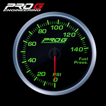 Wskaźnik Pro G Race Series RS, ciśnienia paliwa PSI GREEN 52mm