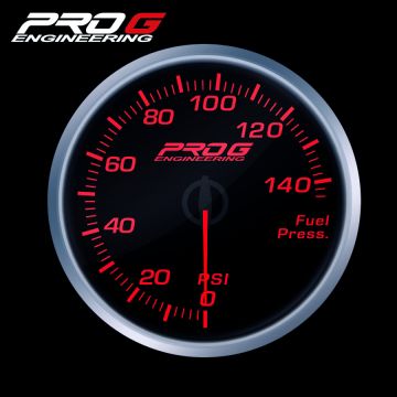 Wskaźnik Pro G Race Series RS, ciśnienia paliwa PSI RED 52mm