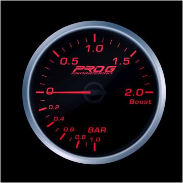 Wskaźnik Pro G Race Series RS, doładowania Boost 2 Bar RED 52mm
