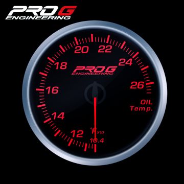 Wskaźnik Pro G Race Series RS, temperatury oleju °F RED 60mm