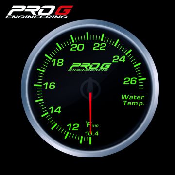 Wskaźnik Pro G Race Series RS, temperatury wody °F GREEN 52mm