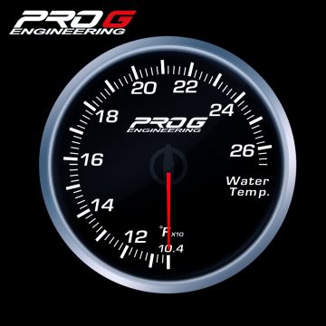 Wskaźnik Pro G Race Series RS, temperatury wody °F WHITE 60mm