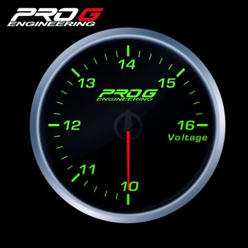 Wskaźnik Pro G Race Series RS, Woltomierz GREEN 60mm