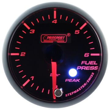 Prosport Fuel Pressure Indicator Stepper Motor Peak series 52mm Amber