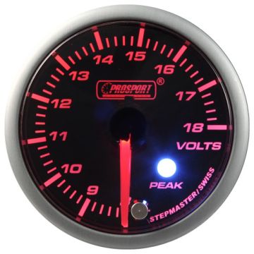 Prosport Voltage Indicator Stepper Motor Peak series 52mm Amber
