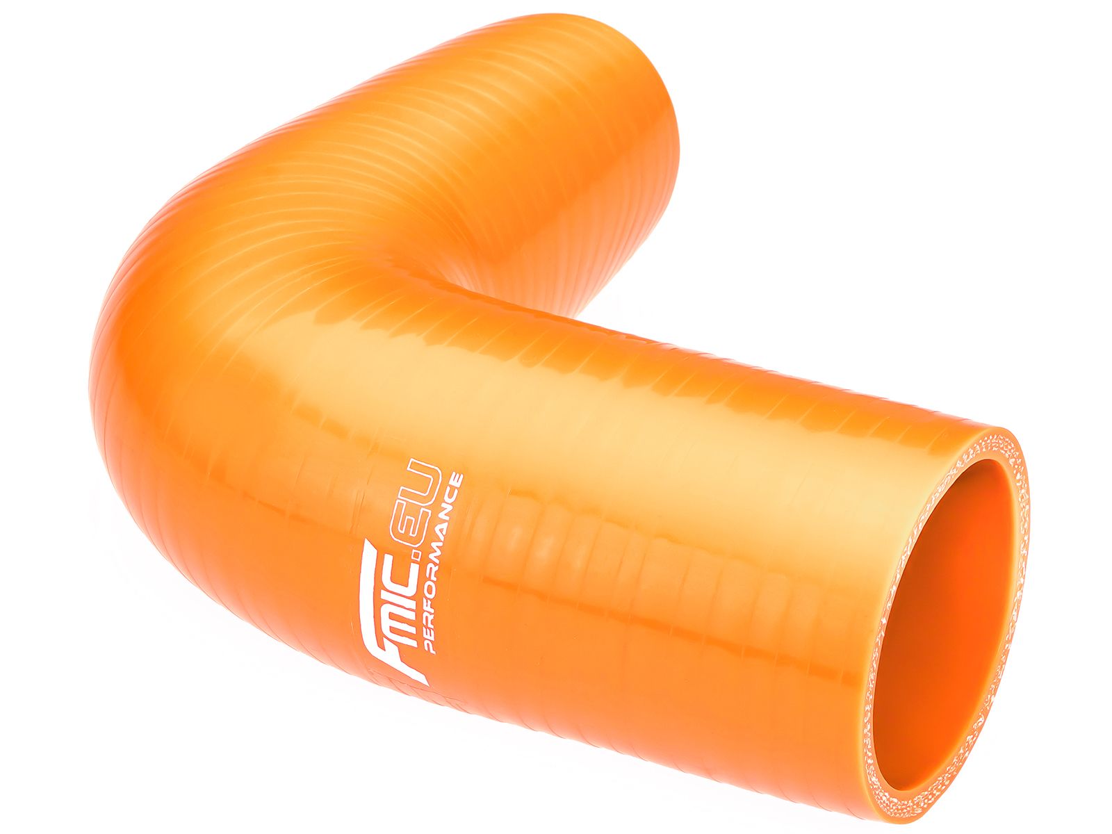 Silicone elbow 90' 89mm Orange
