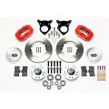 Wilwood 140-11018 Forged Dynalite Pro Series Vordere Bremsanlage Rot 11.00 für Ford Mustang 1984-1993