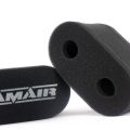 2x Doppeleinlass Motorrad Vergaser Sockenluftfilter Ramair MS-017